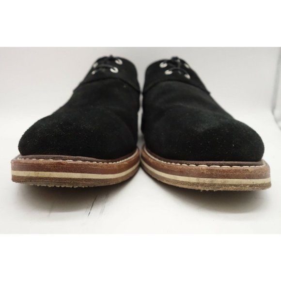 Helm Black Suede Leather Dress Casual Lace Up Oxfords Shoes Men\'s 10.5 D main image 11